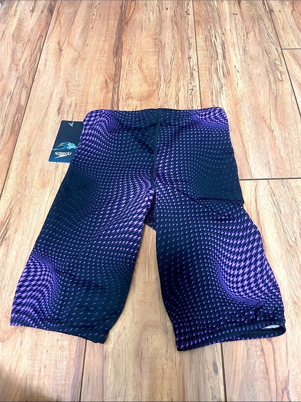 NWT SPEEDO Men's Flow Jammer in Black/Purple